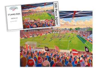 St James Park Stadium Fine Art Jigsaw Puzzle - Exeter City FC